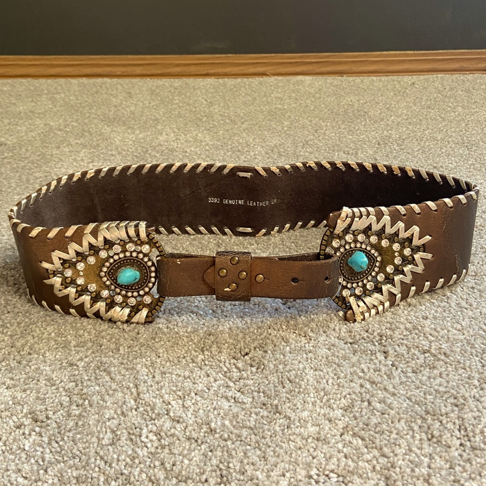 Genuine Leather Western Belt